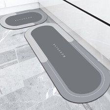 YIYOHON Rubber Super Absorbent Bath Mat Quick Drying Bathroom Floor Rug Carpet
