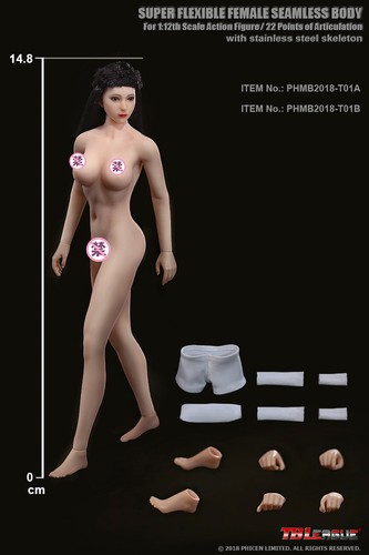 TBLeague Phicen Female Seamless Medium Breast Suntan Body w/ Head 1/12 FIGURE - Picture 4 of 4