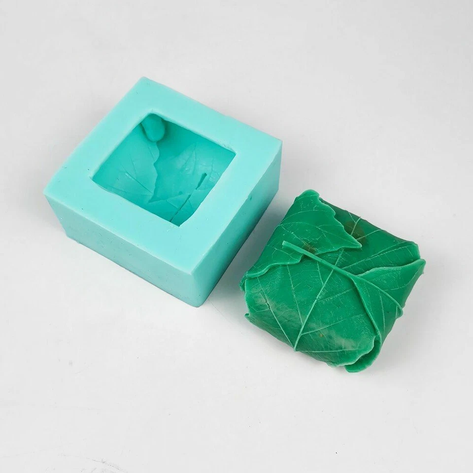 1pc Maple Leaf Silicone Molds 3D Square Soap Mold Soaps Making Crafts Supplies - Image 4 of 4