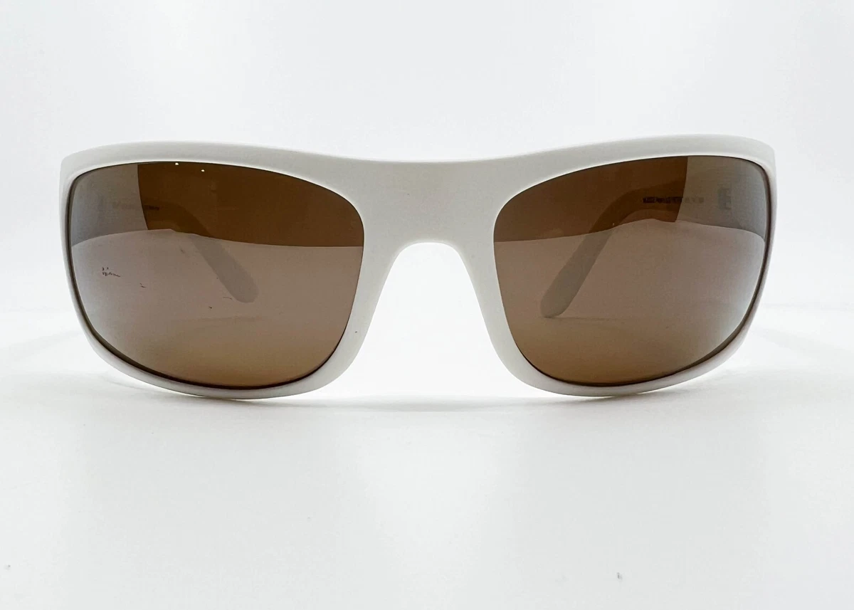 Maui Jim Peahi MJ 202 05M Matte White Frame HCL Bronze Polarized Sunglasses