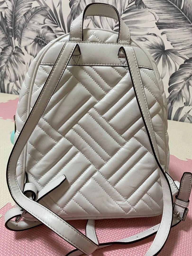 Michael kors bedford backpack white deals