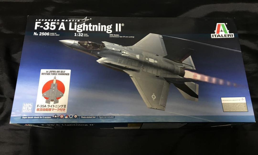 未使用品　F-35A Lightning II 1/32 Italeri Italeri F-35A Lightning II 1/32 Scale Fighter Jet Plastic Model