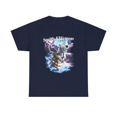 Smith & Wesson Lighting T-shirt 3D Gun NRA 90s Trucker Truck Stop design