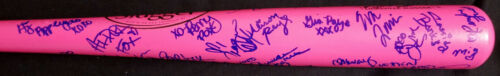 PORN STAR Signed Pink Baseball Bat KENDRA LUST Mia Malkova BRANDI LOVE Aidra Fox - Picture 2 of 12