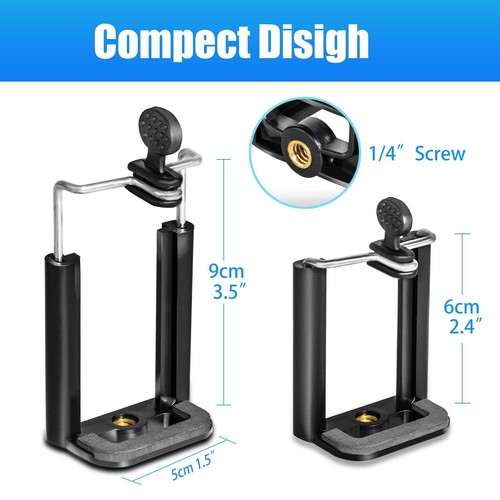 Universal Smartphone Holder Tripod Mount Cell Phone Adapter Iphone Camera UK - Picture 10 of 12