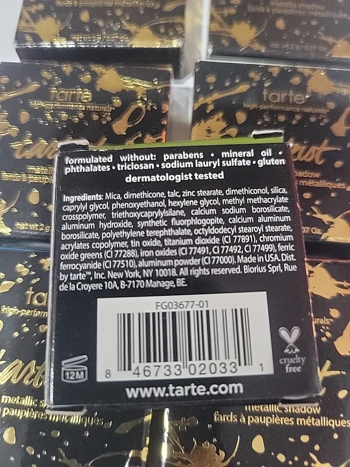 Sombra de ojos metálica TARTE Tarteist, elige un tono, nueva en caja Foto 3 de 4