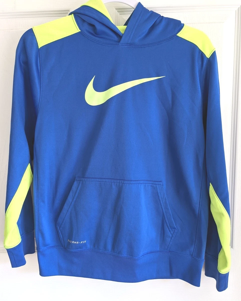 Nike blue and yellow hoodie hot sale