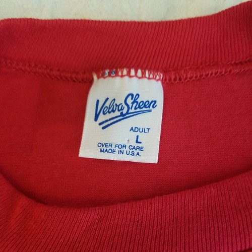 Velva Sheen Cincinnati Reds 1990 Division Champions Shirt Mens Large Made USA EC - Picture 5 of 10