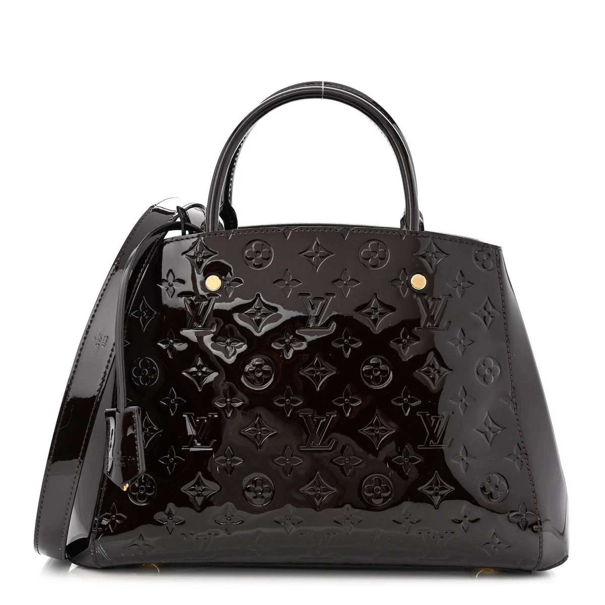 Louis Vuitton Patent Amarante Brea MM Bag