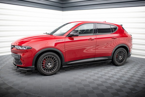 Seitenschweller Ansatz FüR Alfa Romeo Tonale Mk1 Schwarz Hochglanz Schweller-image