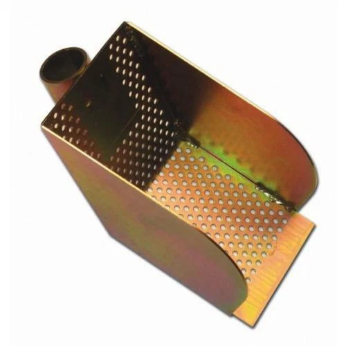 MINUTEX PALA PALETTA FORATA PER PULIZIA TOMBINI GRIGLIE CANALI CANALINE DI SCOLO ACCIAIO