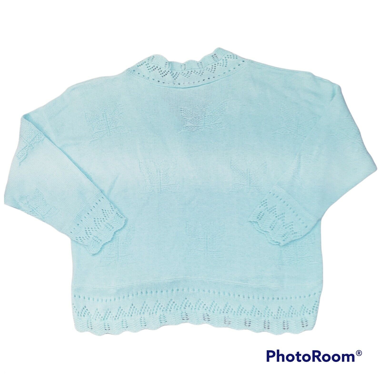 Vintage Adele Knitwear Crochet Grandma Sweater V-… - image 11