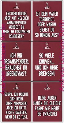 Stickerheftchen 30 Dumme Sprüche Aufkleber Heften Geschenk Party verzieren  Gag