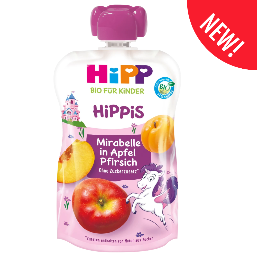 HiPP HiPPiS Organic Smoothie Pouch – Mirabelle Plum, Apple Peach