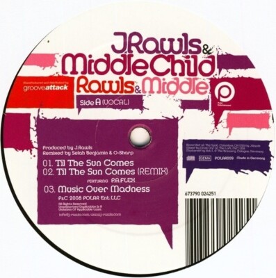 J. Rawls & Middle Child Til The Sun Comes Vinyl Single 12inch NEW OVP