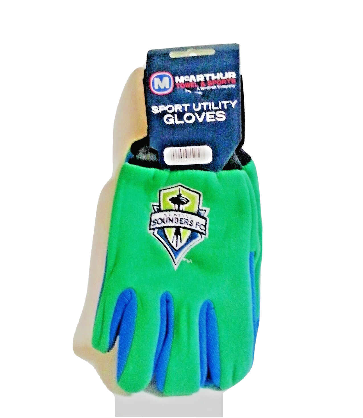 SEATTLE SOUNDERS FC 2 TONE SPORTS UTILITY GLOVES W/PVC GRIP ALL PURPOSE