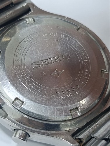 SEIKO 7015-8000 Automatic Chronograph Watch Vintage (NOT WORKING) - Picture 7 of 7