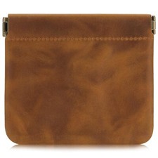 Mini Coin Purse Genuine Leather Small Coin Wallet Leather Squeeze Coin Purse ...