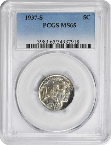 1937-S Buffalo Nickel MS65 PCGS