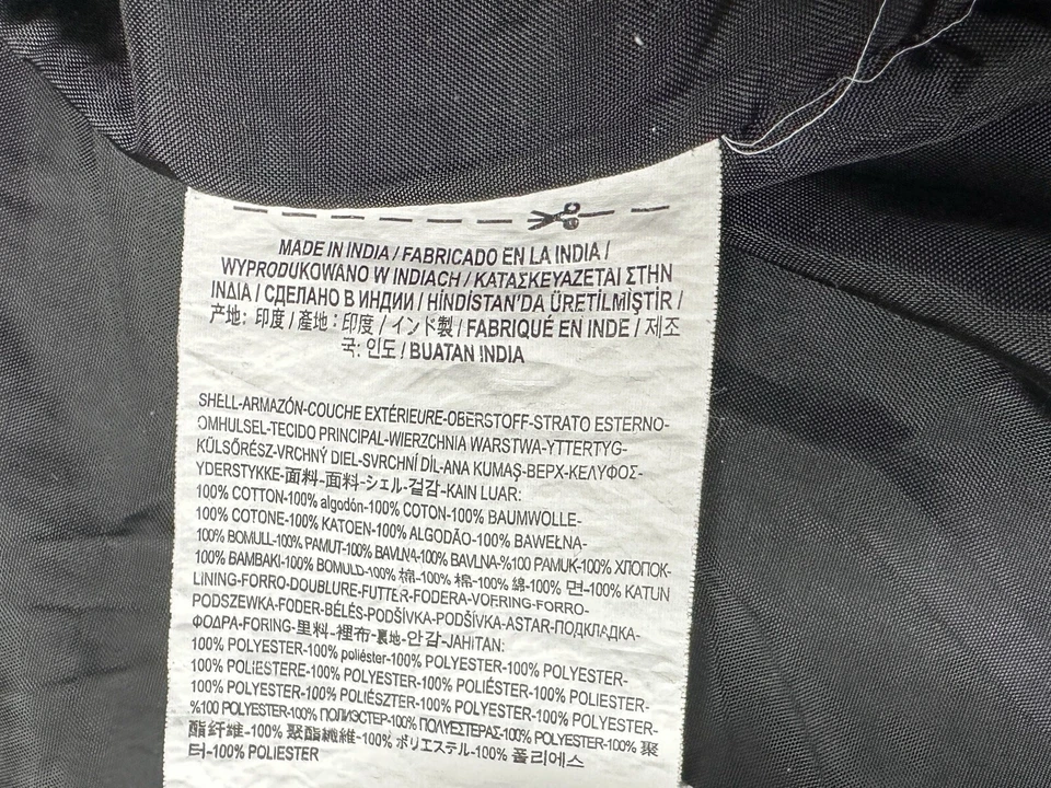 Vans Off The Wall Regis 2.0 Marfil Cremallera Algodón Lona Ropa de Trabajo Chaqueta Grande Foto 3 de 4