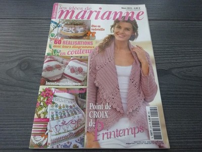 Les Idées De Marianne Magazin Nr. 214!! ''Frühlingskreuzstich'' März 2015