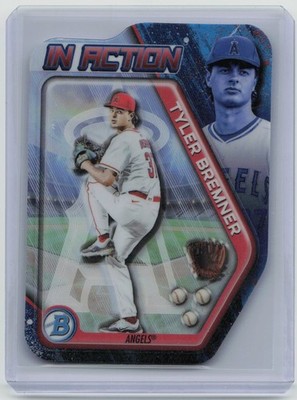 2025 Bowman Draft #BIA-12 Tyler Bremner Bowman In Action LA Angels