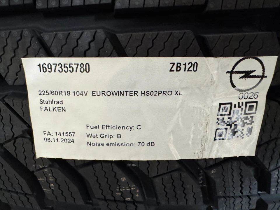 4 Winterräder neuer Opel Grandland OV64 Falken 225/60 R18 104V  1697355780 - Bild 3 von 4