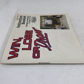WIN, LOSE OR DRAW Nintendo NES Manual Only Instruction Booklet