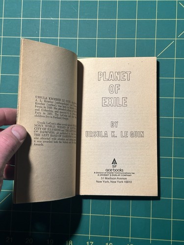 Planet des Exils von Úrsula K. Le Guin (1982, Massenmarkt) - Bild 5 von 6