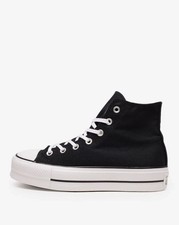 Converse Women s Chuck All Star Platform Sizes 5-14 Black/White 560845C/560845F