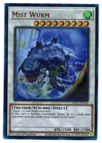 Mist Wurm DT01-EN032 — YuGiOh Duel Terminal 1 Yu-Gi-Oh! card