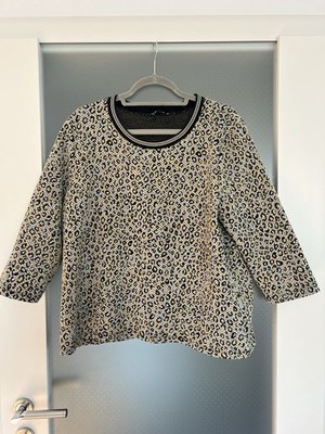 More&More Pullover Gr. 44 Leolook gelb schwarz grau