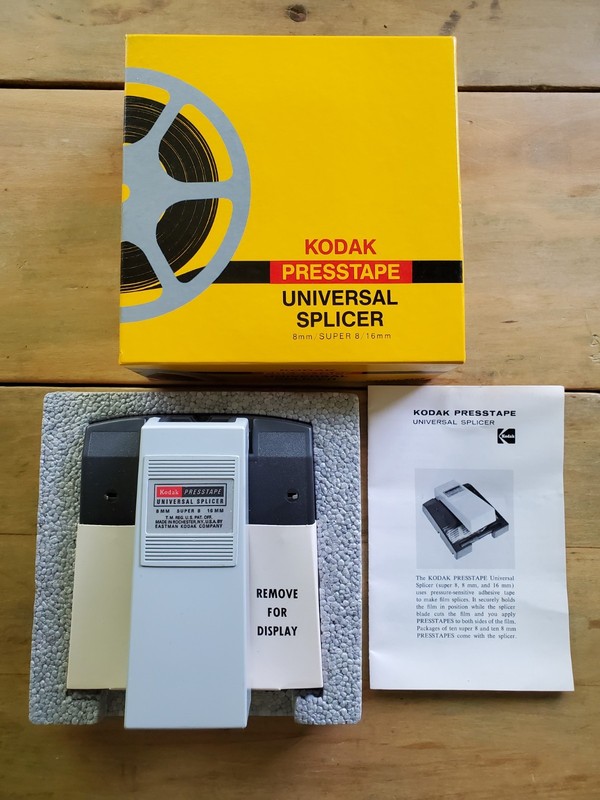 Kodak Presstape Universal Splicer 8mm, Super 8, 16mm No. D 550 Made in USA 1966