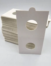 100 Supersafe Self Adhesive Coin Holder 2x2 Washington Quarter Staple Free Flip