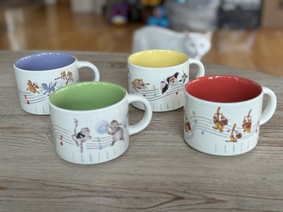Disney's Fantasia The Sorcerer's Apprentice  Set 4 Over-Size Ceramic Mugs