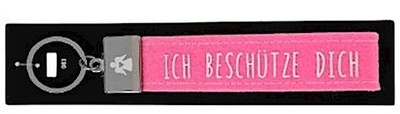 Depesche Schlaufen Schlüsselanhänger aus Filz, mit graviertem Metallabschlu ...