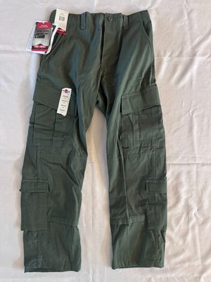 TRU-SPEC TACTICAL RESPONSE UNIFORM PANTS GREEN MENS SIZE MEDIUM LONG