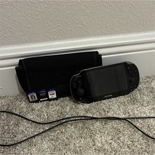 Broken Sony PS Vita PCH-1001 Black Handheld Console 8GB Wi-Fi Touchscreen Camera