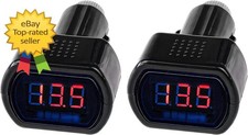 2pcs Car Led Cigarette Lighter Voltmeter 12v 24v Digital Battery Voltage Gauge 2pcs Car Led Cigarette Lighter Voltmeter 12v 24v Digital Battery Voltage Gauge