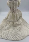 Vintage Barbie Doll Hand Made Crochet Knitted Pink Dress & Wedding Dress