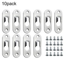 Practical Hanging Bracket Plate for Mounting Pictures and Cabinets 10 Pack