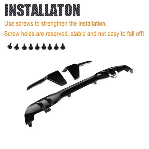 Carbon Heckdiffusor Heck Stoßstangen Diffusor für BMW X5 G05 M Sport 2025-2026 - Bild 7 von 8