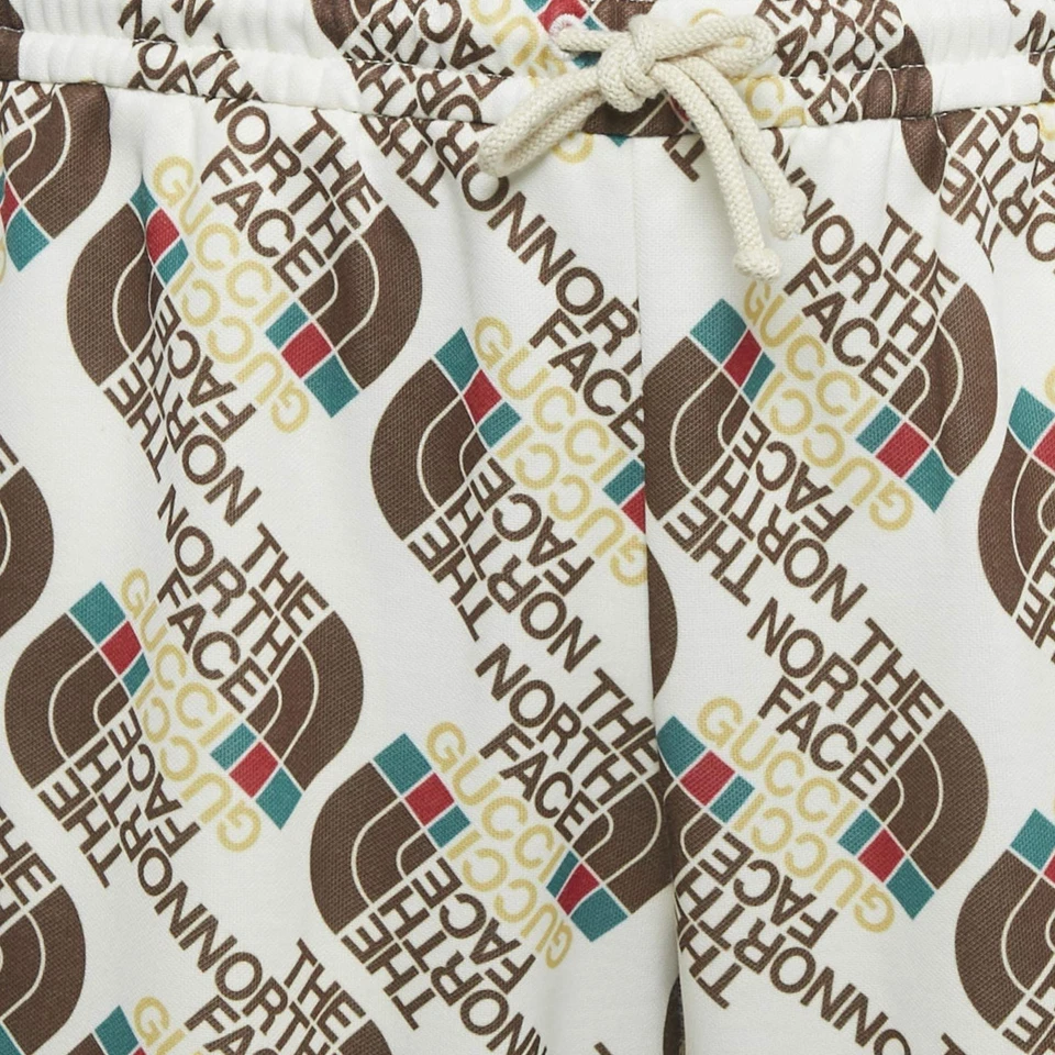 Calça lounge Gucci x The North Face estampa logotipo mistura de algodão malha G - Imagem 3 de 4