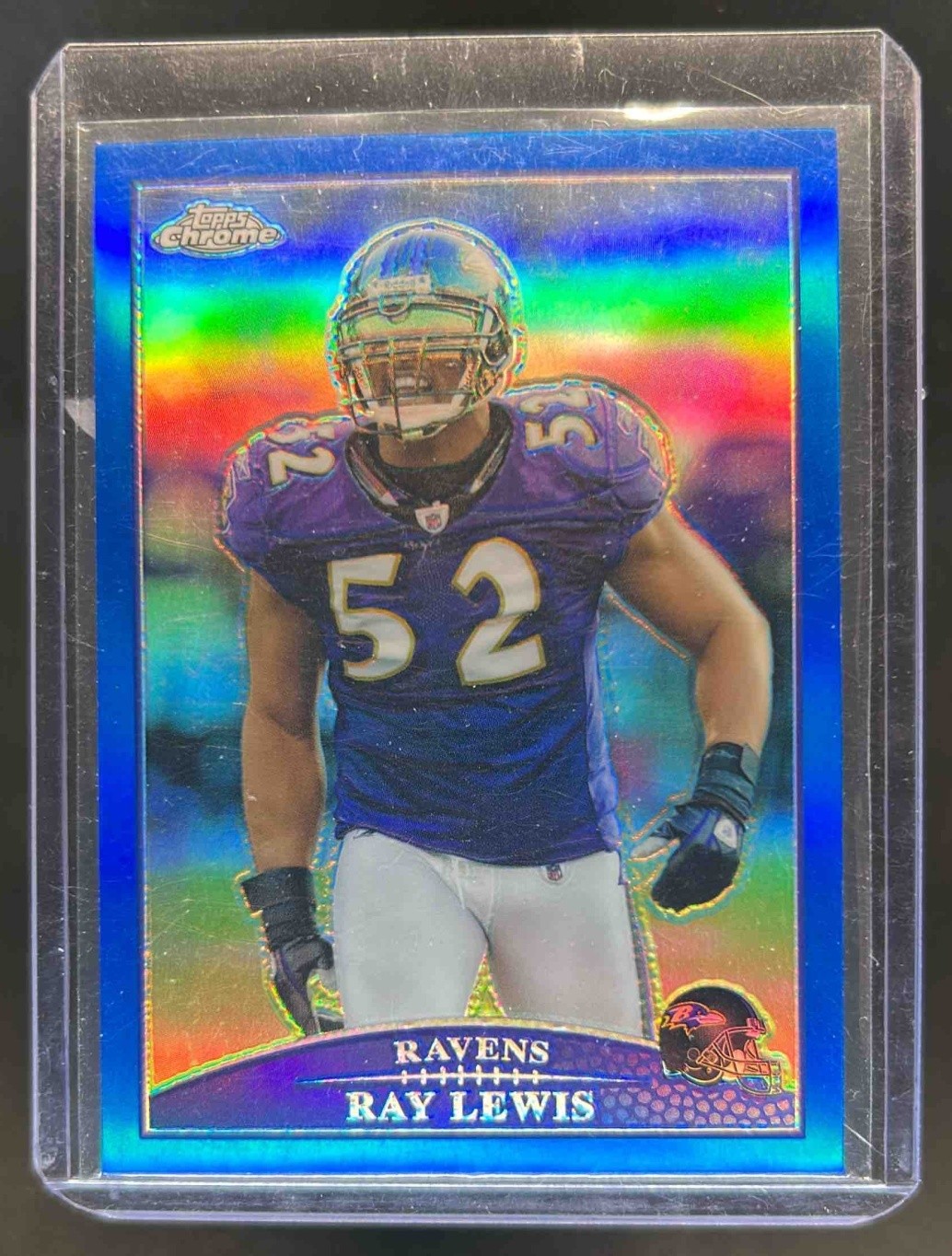 2009 Topps Chrome Ray Lewis Blue Refractor #TC109 Ravens