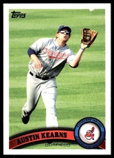 Austin Kearns 2011 Topps #449 Indians MLB READ FREE SHIPPING AutographDen