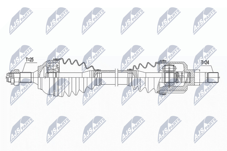 N.T.Y. NPW-CT-109.NTY Drive Shaft for CITROËN
