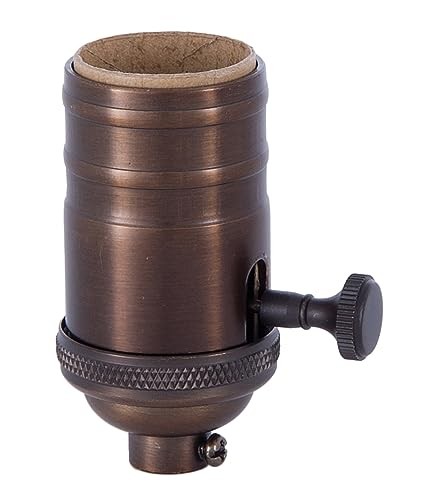 B&P Lamp Antiker Messing-Schraubkragen – Geripptes Baldachin-Set, 12,7 Cm Durchmesser, Für Deckenleuchten
