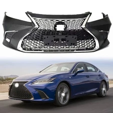 Front Bumper Cover Grill Kit For 10-12 Lexus ES350 Conversion to 2019+ ES Style