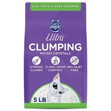 Clumping Micro Crystals Cat Litter Dust Free, Soft on Paws, Fragrance Free ...
