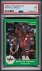 1984-85 STAR GATORADE #7 MICHAEL JORDAN ROOKIE RC PSA 7